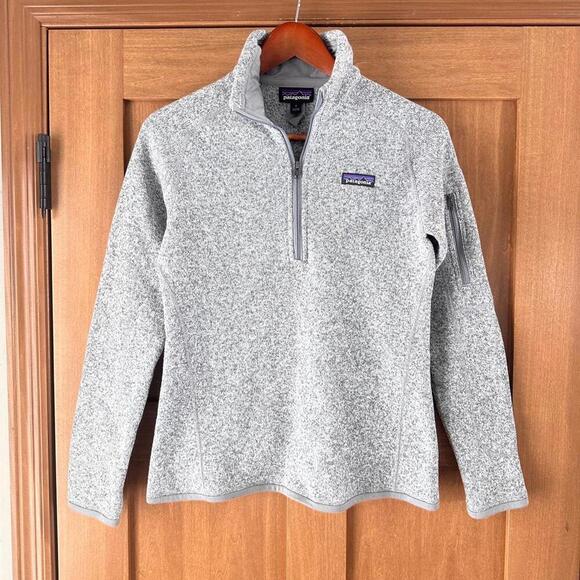 Patagonia Tops - Patagonia Better Sweater 1/4-Zip Fleece Sweatshirt Gray Women’s size Small